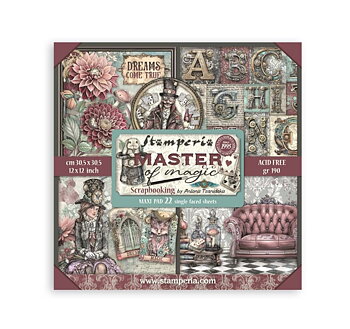Stamperia Paper Pad 12X12 - Master of Magic (Single Face)