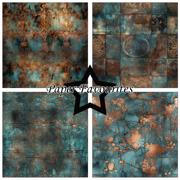 Paper Favourites Patina 6x6 Inch Paper Pack  - 3