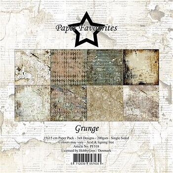 Paper Favourites Grunge 6x6 Inch Paper Pack 