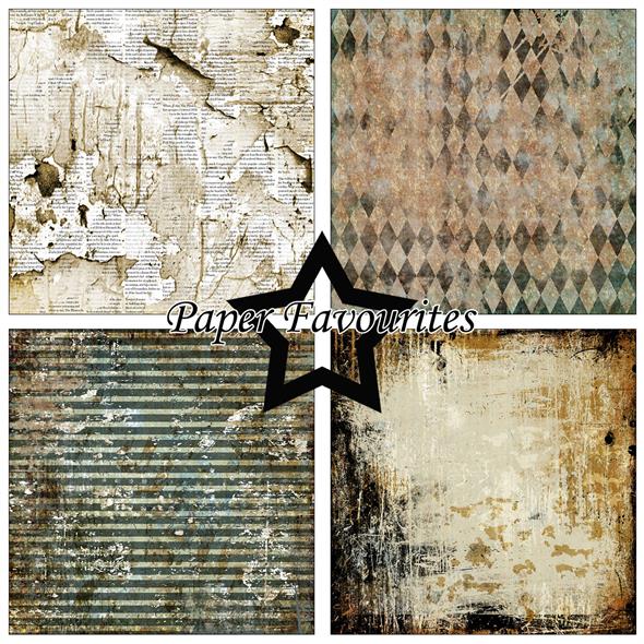 Paper Favourites Grunge 6x6 Inch Paper Pack  - 2