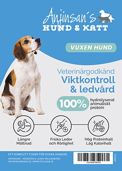 Peptide+ Sortiment Vuxen Hund Viktkontroll & ledvård 10kg