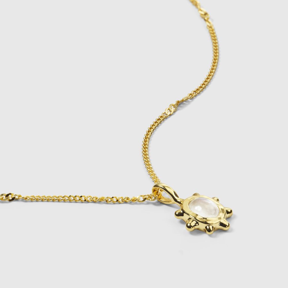 Syster P Florentina Moonstone halsband guld - 2