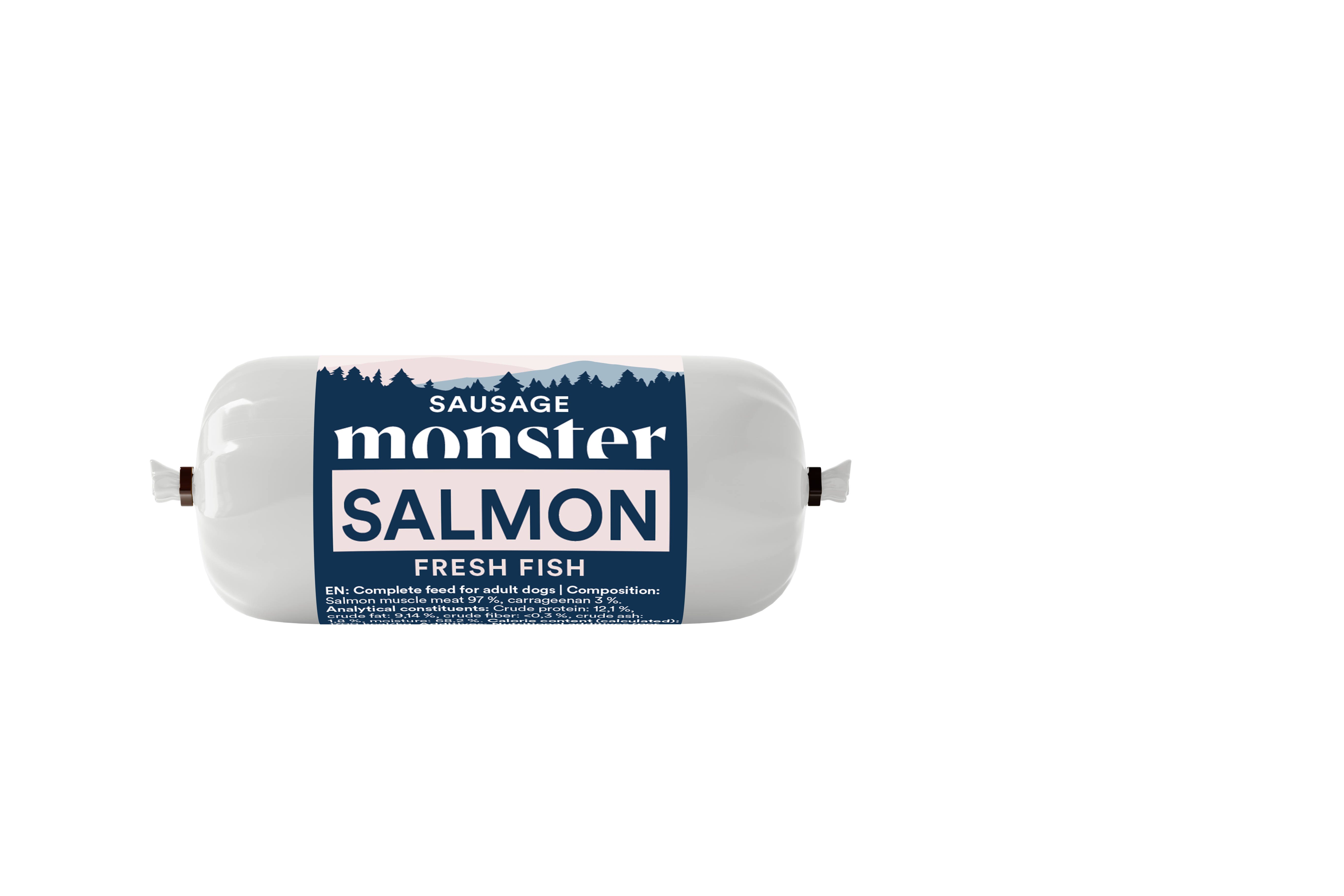 Monster Dog Sausage Salmon 80 g