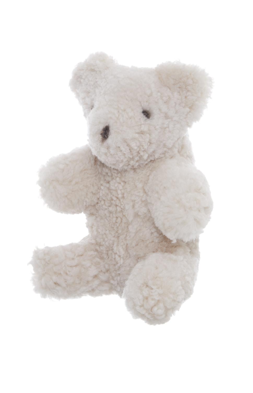 Curly Teddy / Benvit / Fårskinn
