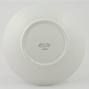 Gertrud Lönegren (Capri 1936) White Bowl with Leaf Relief 19 cm