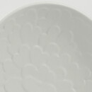 Gertrud Lönegren (Capri 1936) White Bowl with Leaf Relief 19 cm