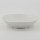 Gertrud Lönegren (Capri 1936) White Bowl with Leaf Relief 19 cm