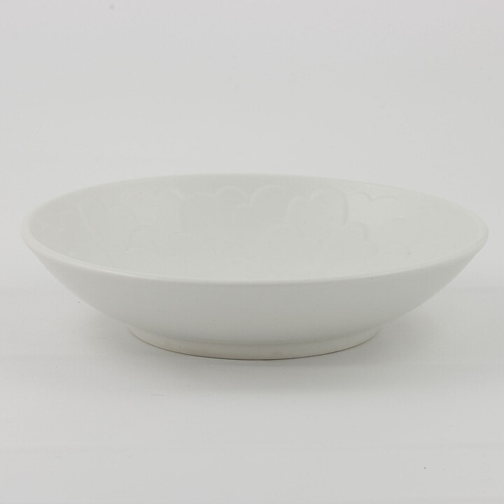 ゲルトルート・レーネグレン  Capriシリーズ  葉の装飾  白いボウル  19cm 1936年