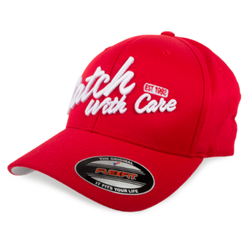 CWC Flexfit Cap, Red CWC Text - L/XL
