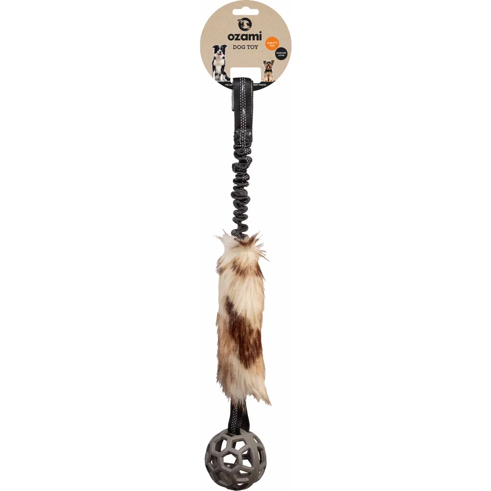 Ozami Play-n-tug Faux Fur Ball