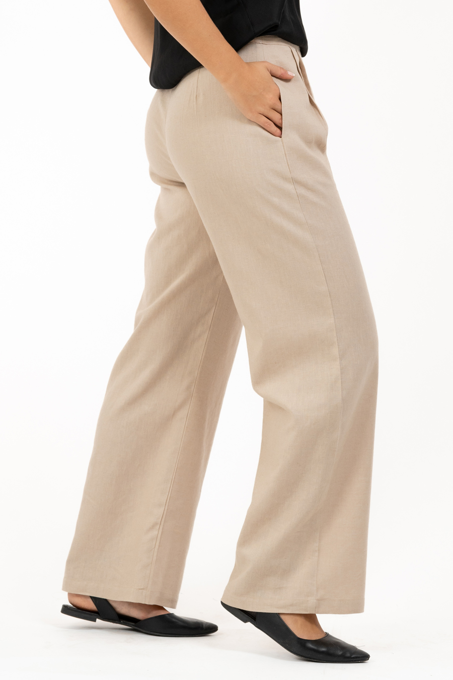 Kelly Pants Linen Sand - Capri Collection - 3