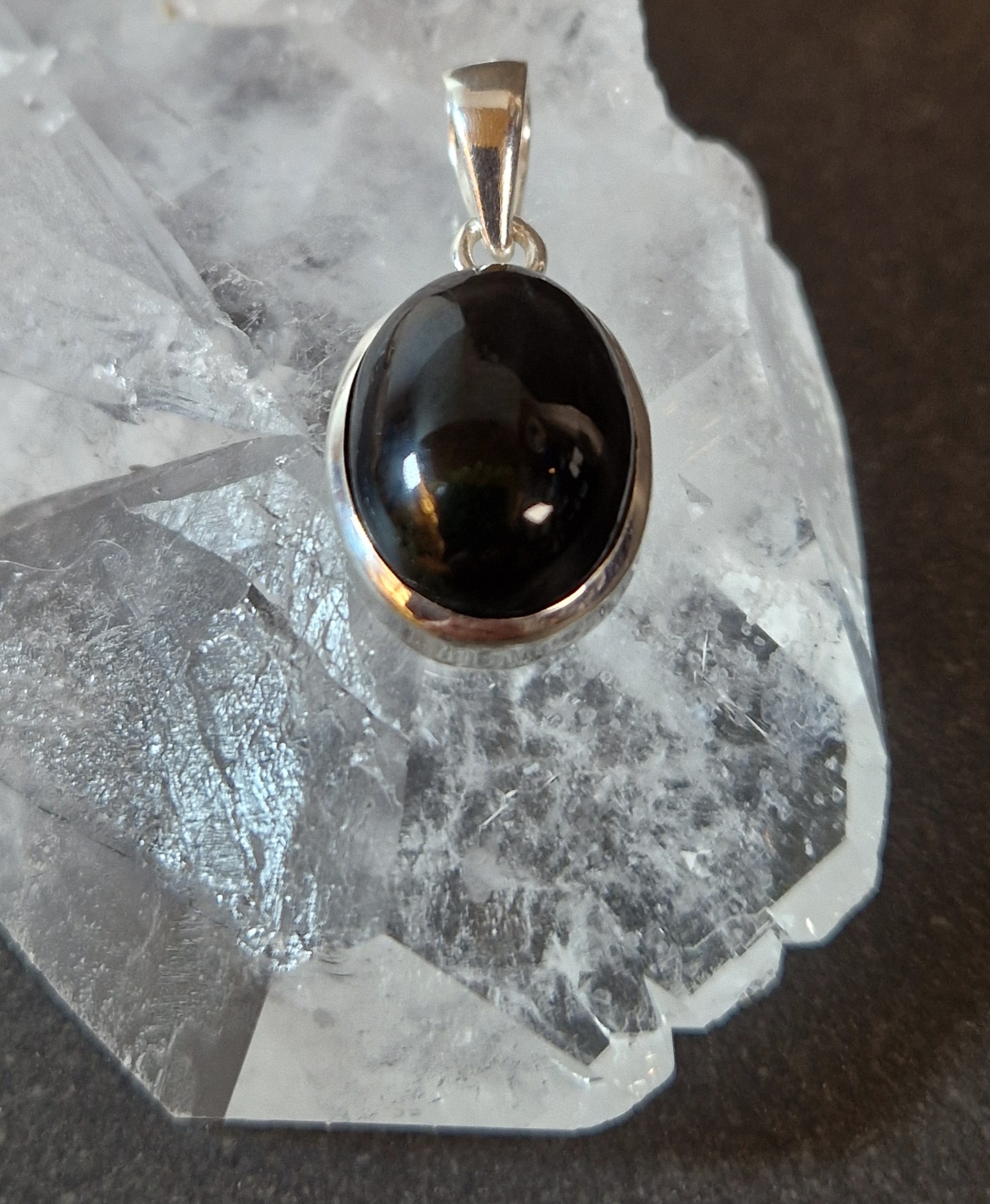 Korund Black Star - Hänge i Silver - 2