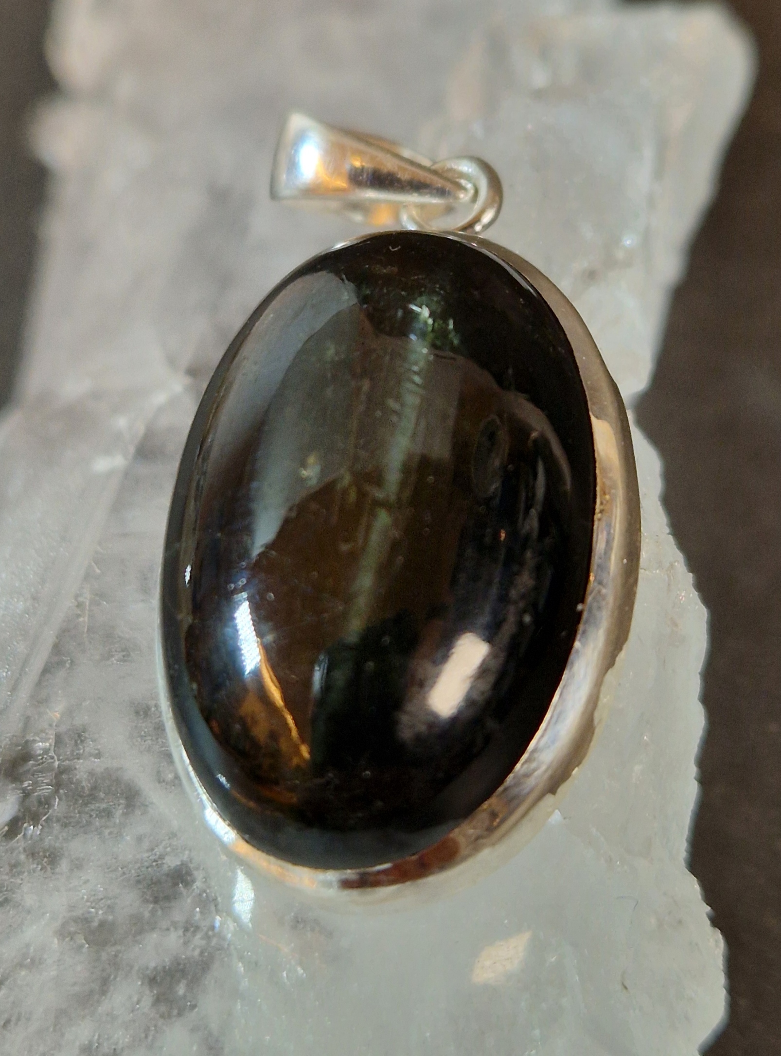 Korund Black Star - Hänge i Silver - 3