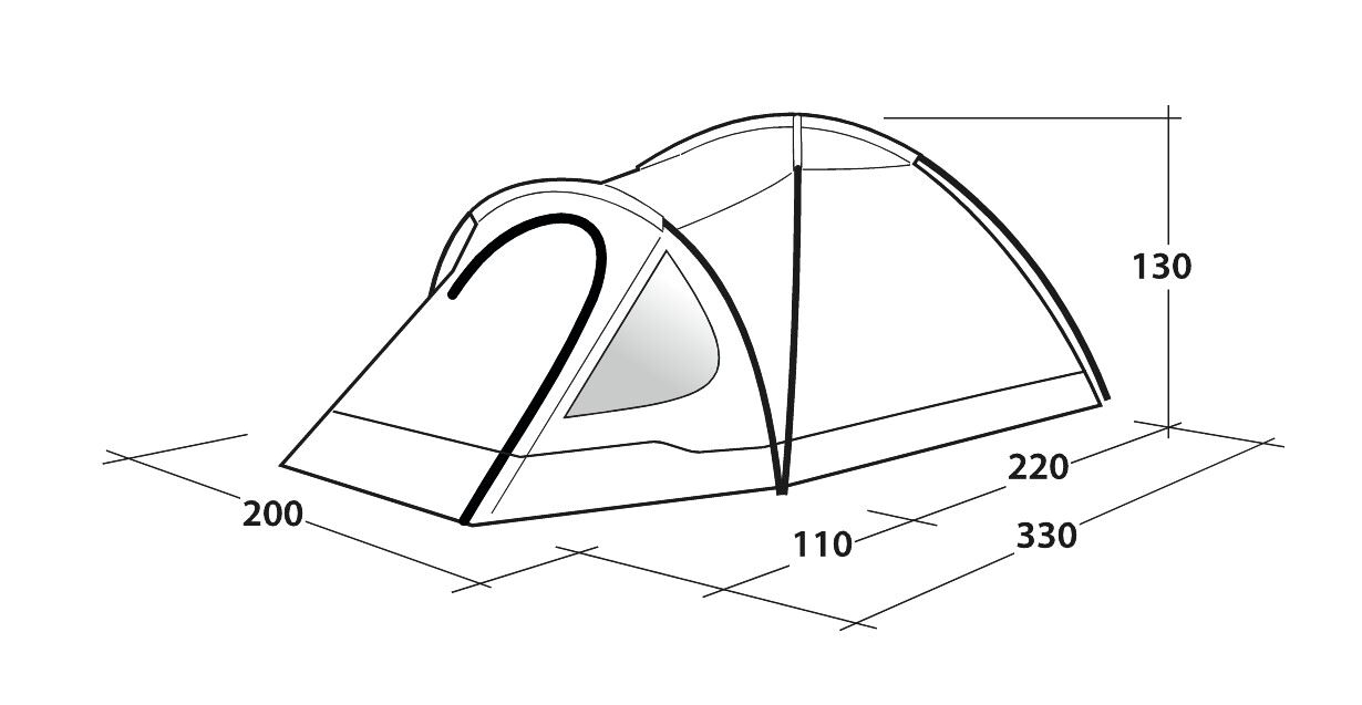 Outwell Cloud 3 | Zelt | 3 Personen - 12