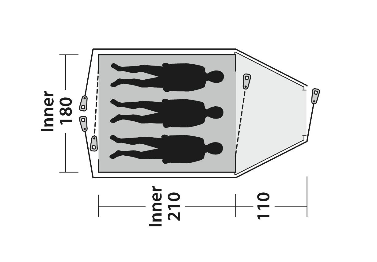 Outwell Cloud 3 | Zelt | 3 Personen - 11