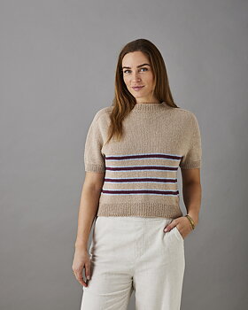 T-shirt med sadelaxlar i Berta  890225 PDF