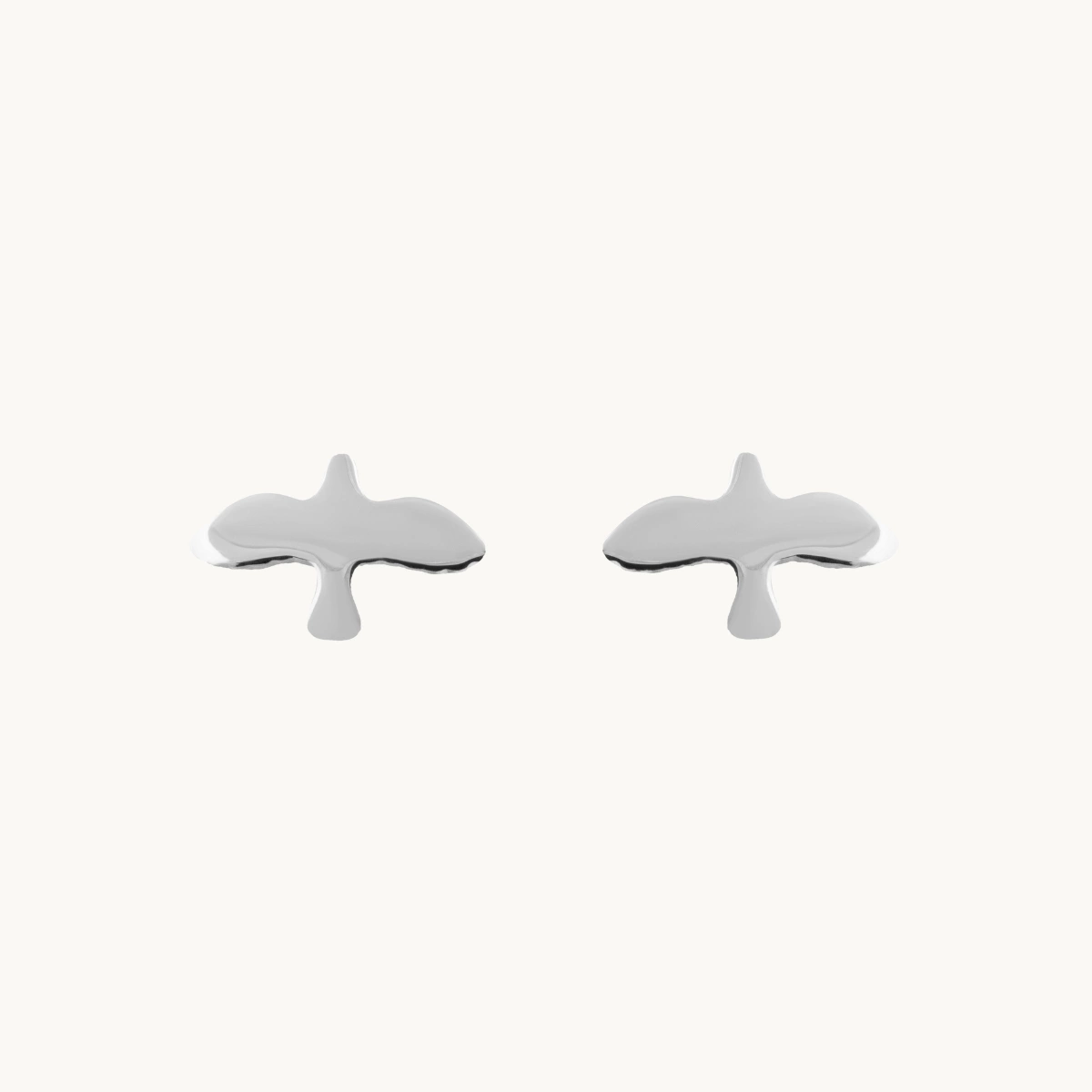 Silver Dove Pin Earrings - Emma Israelsson
