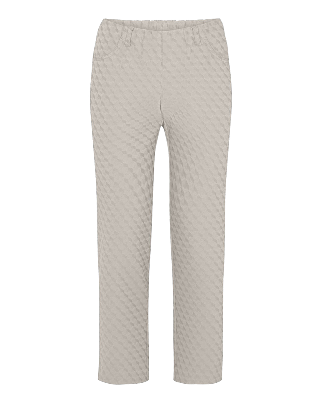 Mirakelbyxa Kelly grey sand jacquard 7/8 del