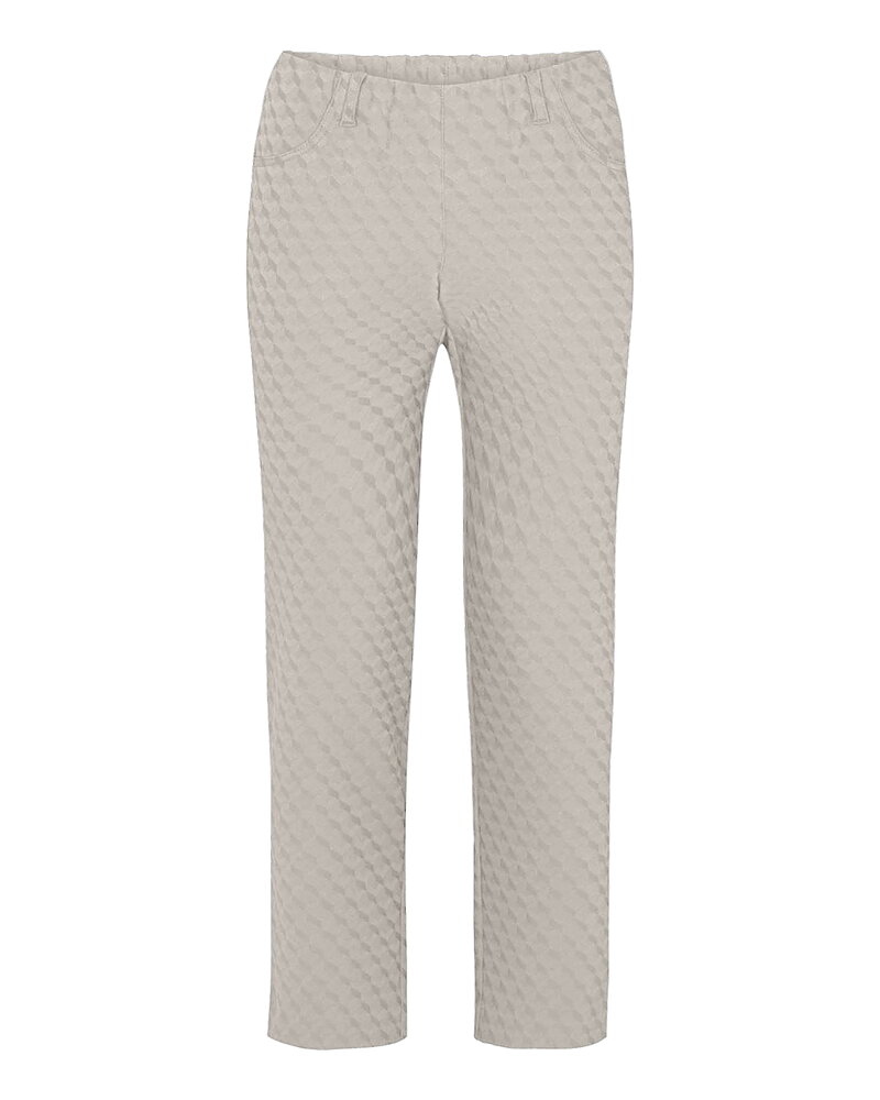 Mirakelbyxa Kelly grey sand jacquard 7/8 del