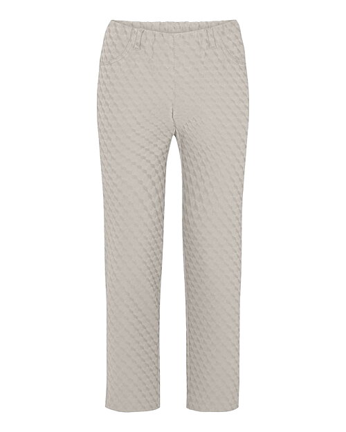 Mirakelbyxa Kelly grey sand jacquard 7/8 del