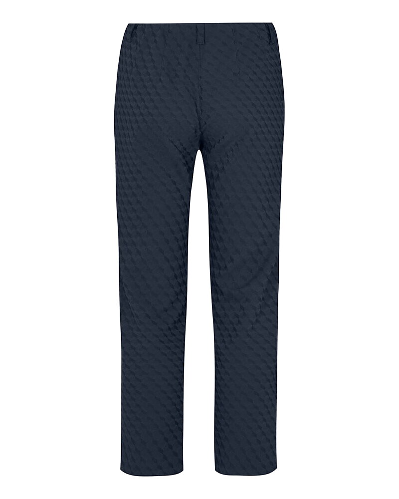Mirakelbyxa Kelly blå  jacquard 7/8 del