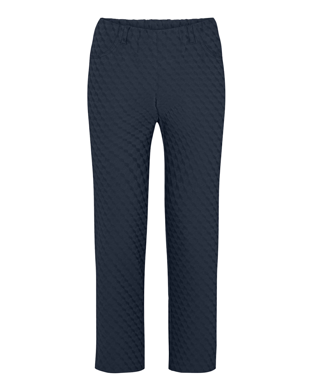 Mirakelbyxa Kelly blå jacquard 7/8 del