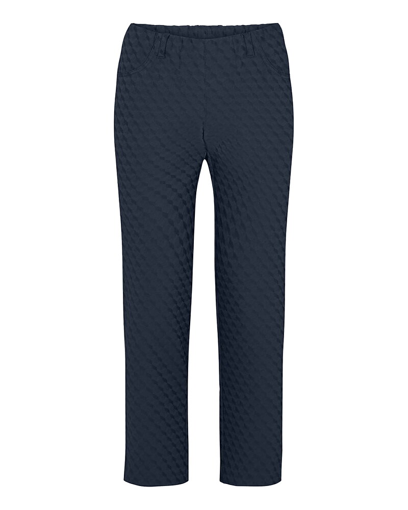 Mirakelbyxa Kelly blå  jacquard 7/8 del