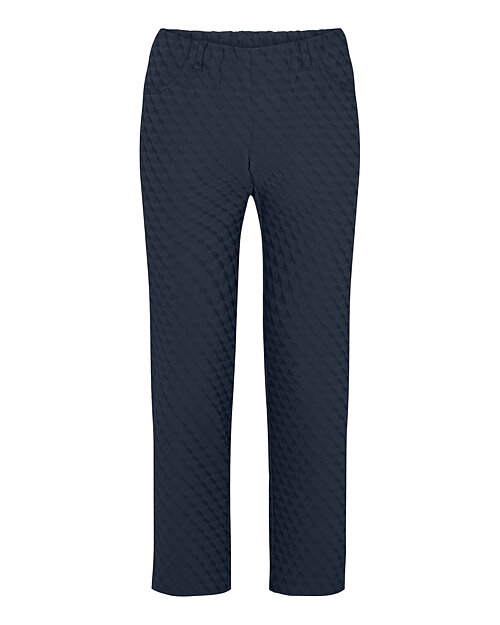 Mirakelbyxa Kelly blå  jacquard 7/8 del