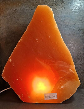 Rosa Selenit Lampa - Freeform Triangle , 48cm - 28kilo