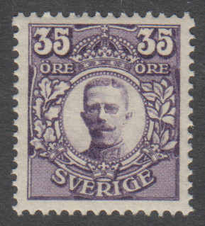 F 89, 35 öre Gustaf V i Medaljong prakt **