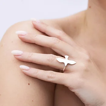 Dove Ring  L Silver - Emma Israelsson