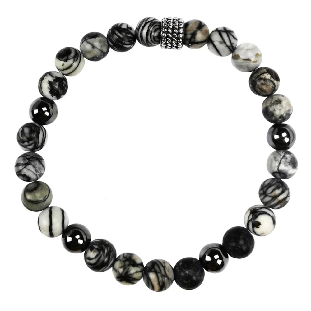 IAMLUND Rope Black Silk herrarmband