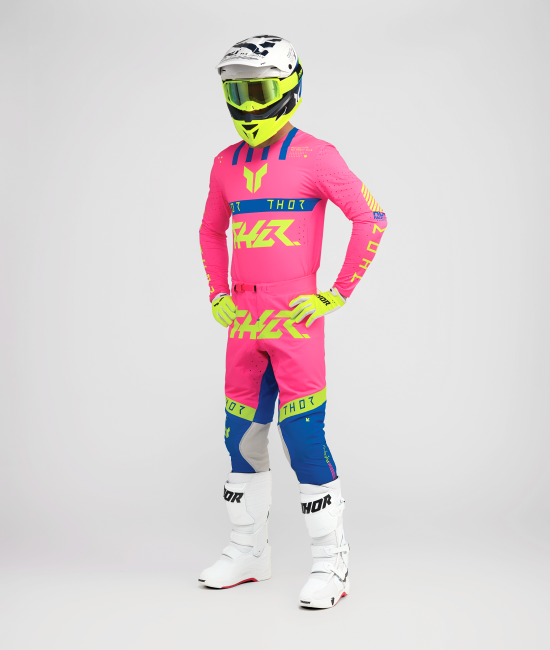 THOR SPORTMODE Flite Crossbyxor Rosa/Blå - 7