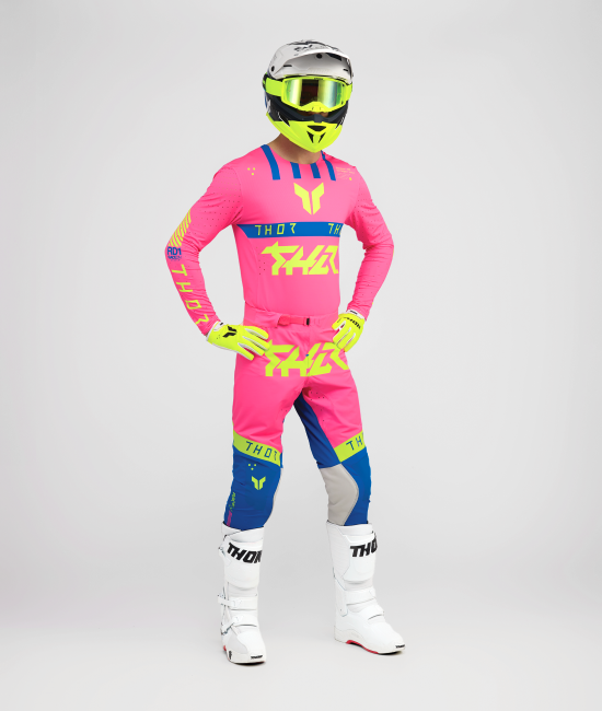 THOR SPORTMODE Flite Crossbyxor Rosa/Blå - 6