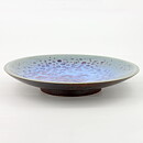 Sven Hofverberg (1960s) Unique Bowl with Mottled Blue Glaze 30 cm