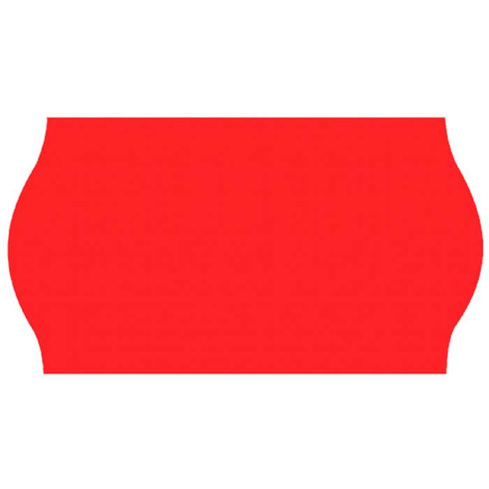 Prisetikett 26x16mm G2 röd 6rl