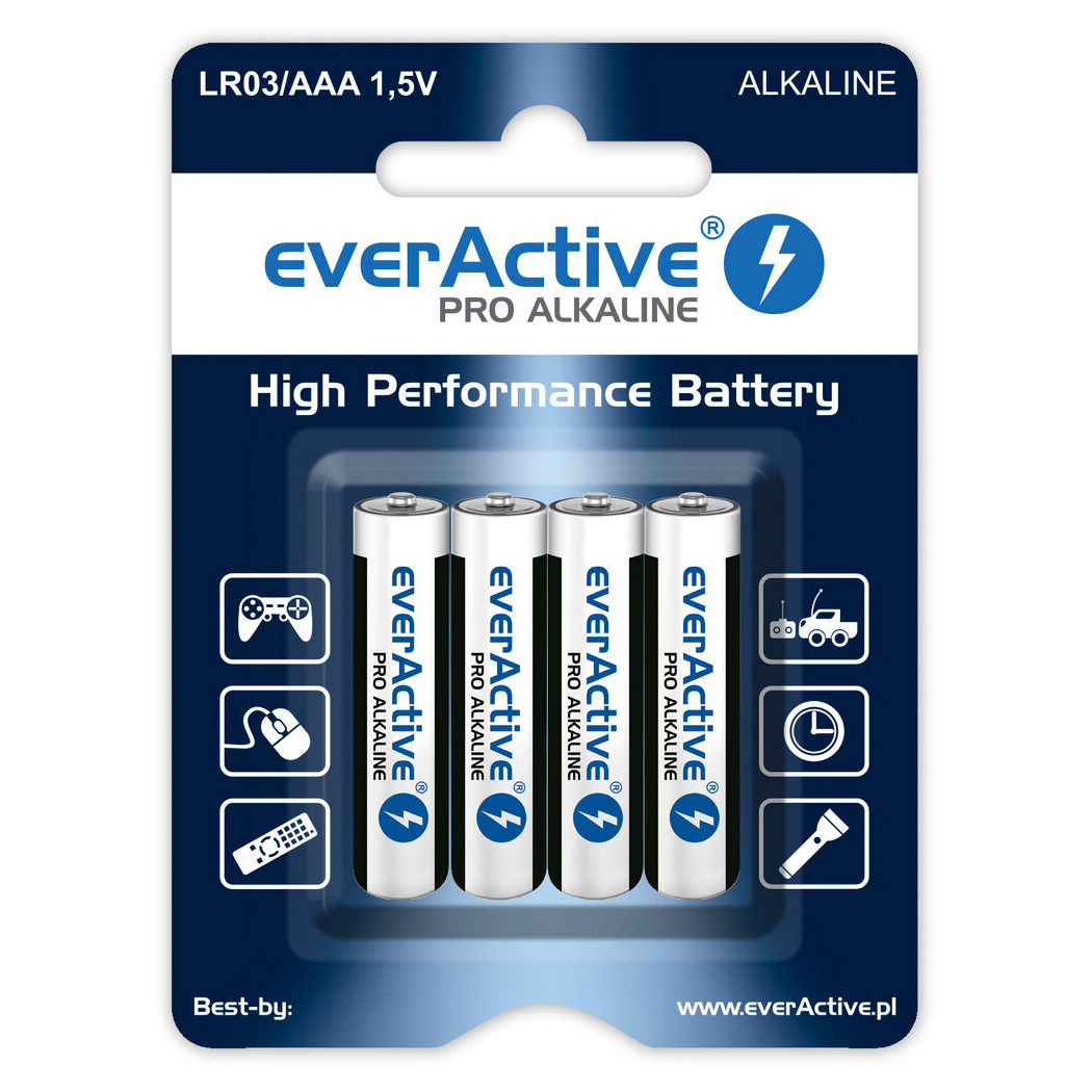 EverActive -LR03 PRO Alkaline AAA Batteri