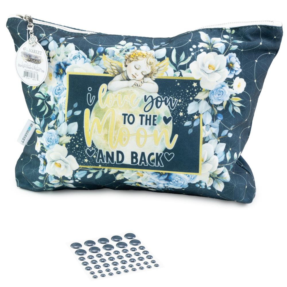 49 And Market- Essentials Project Tote W/ Enamel Dots - Starlight Dreams