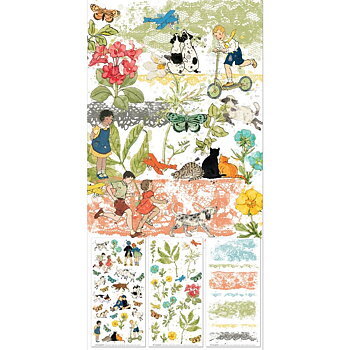 49 And Market - Rub-On Transfer Set 6x12 - Toddler Time Blendable