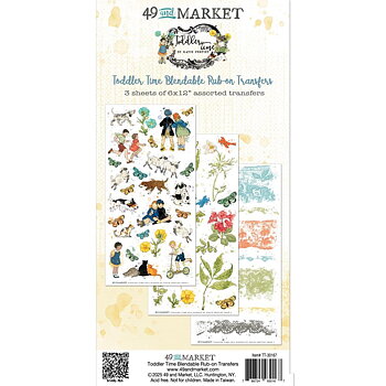 49 And Market - Rub-On Transfer Set 6x12 - Toddler Time Blendable