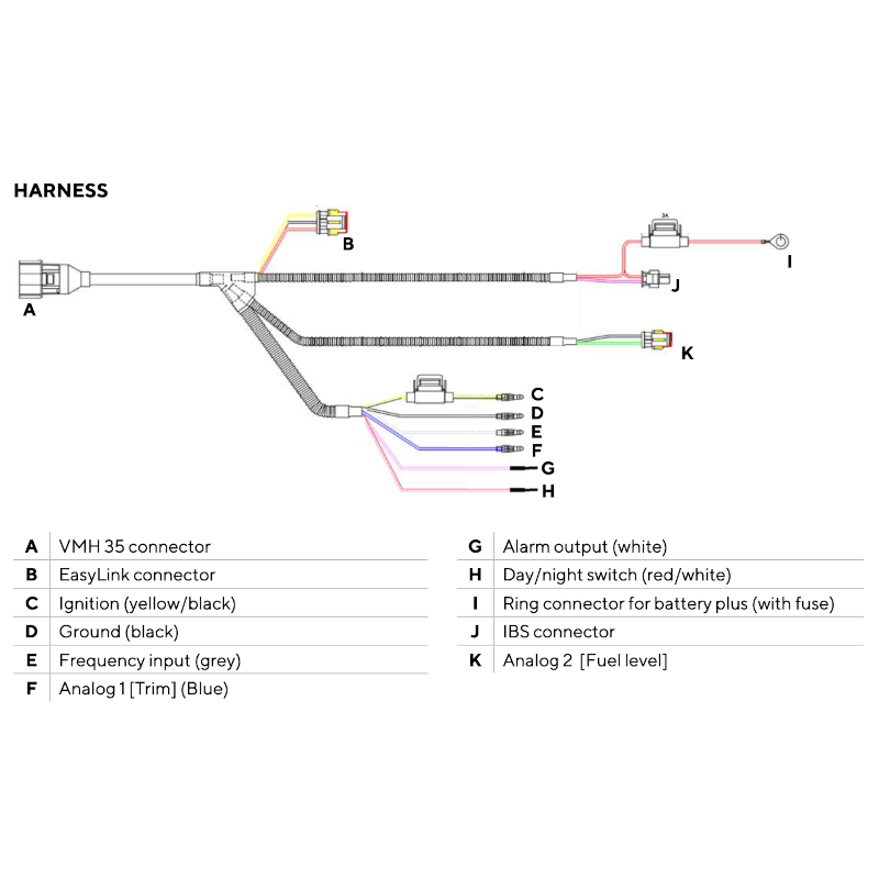 VMH-35 Mulifunktionsdisplay med kit för utombordare, GPS och batteriövervakning - 8