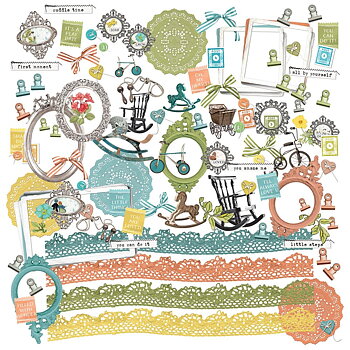 49 And Market - Laser Cut Outs - Elements, Toddler Time