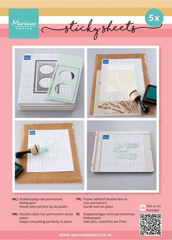 Sticky Sheets A5 (5st), Marianne Design