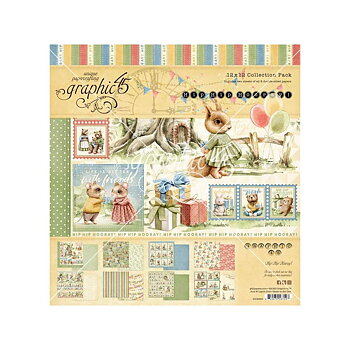  Graphic45 - Collection Pack 12x12 -  Hip Hip Hooray 