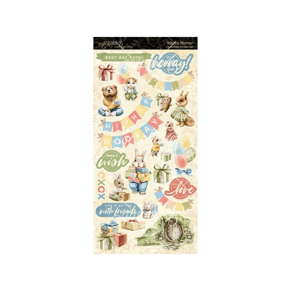 Graphic45 - Sticker Set - Hip Hip Hooray