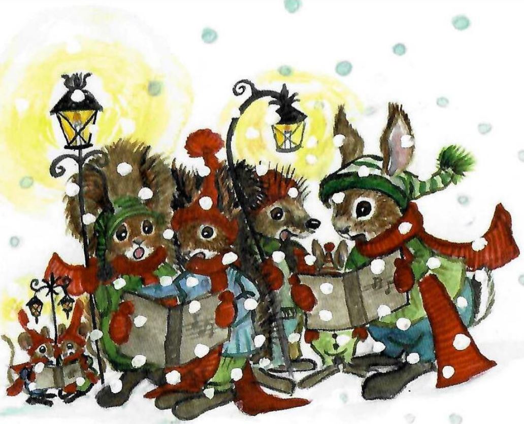 Julkort "Julkören"