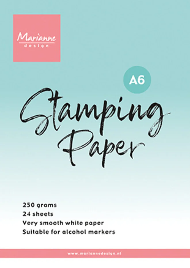Stamping Paper A6, 24ark, Marianne Design, 