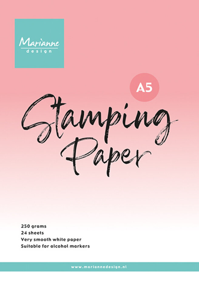 Stamping Paper A5, 24ark, Marianne Design, 