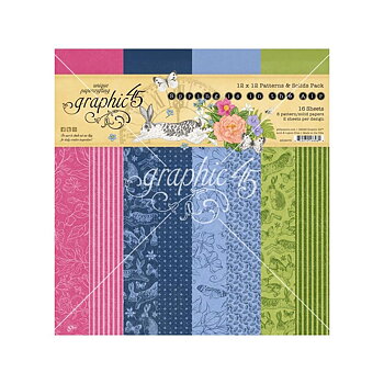  Graphic45 - Patterns & Solids Pack - Spring Is In The Air