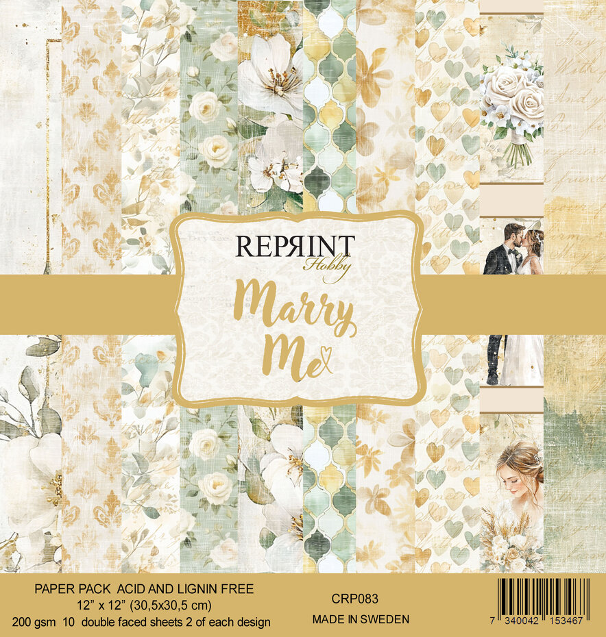 Marry Me 12x12", Paper Pack, Reprint